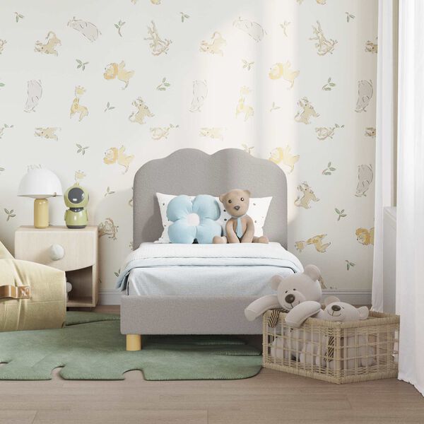 vidaXL Gyerek&aacute;gy keret fejt&aacute;ml&aacute;val Vil&aacute;gossz&uuml;rke 70 x 140 cm