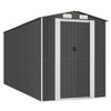 vidaXL antracitsz&uuml;rke horganyzott ac&eacute;l kerti f&eacute;szer 192 x 440 x 223 cm