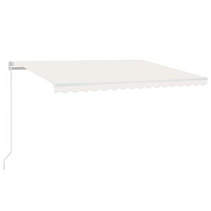 vidaXL kr&eacute;msz&iacute;nű k&eacute;zzel kih&uacute;zhat&oacute; napellenző 450 x 350 cm