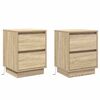 vidaXL &Eacute;jjeliszekr&eacute;ny 2 db Sonoma t&ouml;lgy 39 x 34,5 x 50 cm Szerelt fa