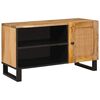vidaXL TV szekr&eacute;ny Barna 80 x 33 x 46 cm T&ouml;m&ouml;r Mang&oacute;f&aacute;t