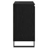 vidaXL Sz&eacute;f Fekete t&ouml;lgy 60 x 35 x 70 cm Faanyag