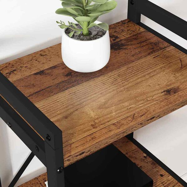 vidaXL K&ouml;nyvespolc R&eacute;gi fa 60 x 30 x 85 cm Faanyag