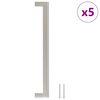 vidaXL 5 db ez&uuml;st rozsdamentes ac&eacute;l szekr&eacute;nyfoganty&uacute; 224 mm