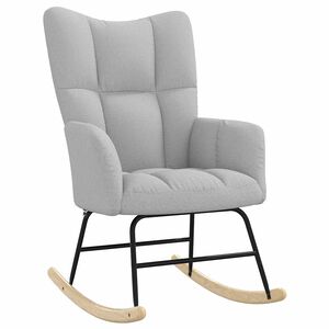 vidaXL felhőszürke szövet hintaszék