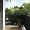 vidaXL fekete polyrattan erk&eacute;lyparav&aacute;n 600x80 cm