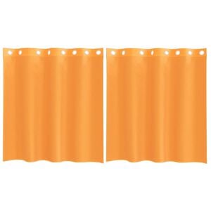 vidaXL 2 db narancss&aacute;rga f&aacute;tyolf&uuml;gg&ouml;ny&ouml;k rojtokkal 140x140 cm