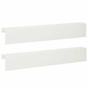 vidaXL Kerti takar&oacute;profil 2 db 100 x 10 x 15 cm Ac&eacute;l Feh&eacute;r