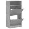 vidaXL betonsz&uuml;rke szerelt fa cipőszekr&eacute;ny 60x34x116 cm