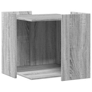 vidaXL sz&uuml;rke sonoma sz&iacute;nű szerelt fa macskaalomdoboz 53 x 53 x 51 cm