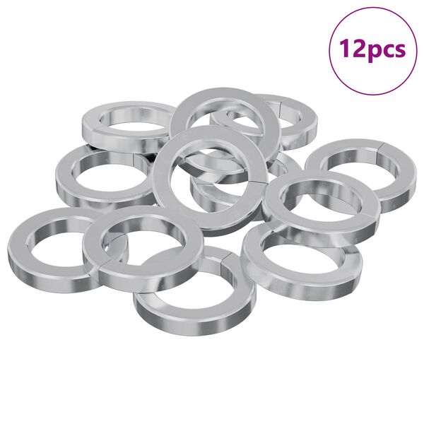 vidaXL Rug&oacute;s mos&oacute; 12 pcs Feh&eacute;r 13 x 1 mm Vas