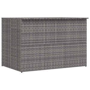 vidaXL sz&uuml;rke polyrattan kerti t&aacute;rol&oacute;l&aacute;da 150 x 100 x 100 cm