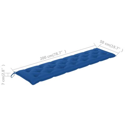 vidaXL kék szövetpárna hintaágyhoz 200 cm