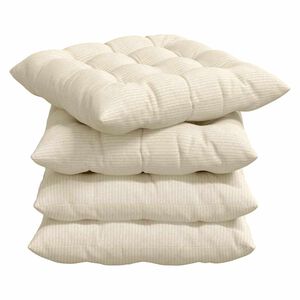 vidaXL &Uuml;lőp&aacute;rn&aacute;k 4 pcs B&aacute;rsonyos sz&ouml;vet Kr&eacute;msz&iacute;nű 40 x 40 x 6 cm