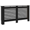 vidaXL fekete MDF radi&aacute;torburkolat 152 x 19 x 81,5 cm