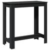 vidaXL fekete szerelt fa b&aacute;rasztal 102 x 50 x 103,5 cm