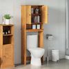 vidaXL WC Szekr&eacute;ny polcokkal VIGO Barna &eacute;s M&eacute;zbarna 60 x 27 x 161 cm