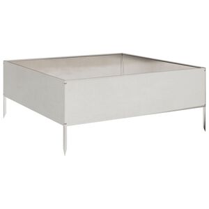 vidaXL rozsdamentes ac&eacute;l kerti magas&aacute;gy&aacute;s 100 x 100 x 41 cm