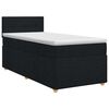 vidaXL Boxspring &aacute;gy matraccal fejt&aacute;ml&aacute;val Fekete 80 x 200 cm Sz&ouml;vet