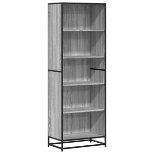 vidaXL sz&uuml;rke sonoma sz&iacute;nű szerelt fa k&ouml;nyvespolc 60 x 35 x 170,5 cm