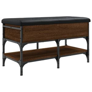 vidaXL barna t&ouml;lgy sz&iacute;nű szerelt fa cipőt&aacute;rol&oacute; pad 82 x 42 x 45 cm