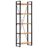 vidaXL 5 szintes t&ouml;m&ouml;r ak&aacute;cfa k&ouml;nyvespolc 60 x 30 x 180 cm
