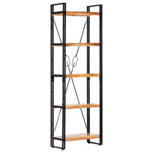 vidaXL 5 szintes t&ouml;m&ouml;r ak&aacute;cfa k&ouml;nyvespolc 60 x 30 x 180 cm