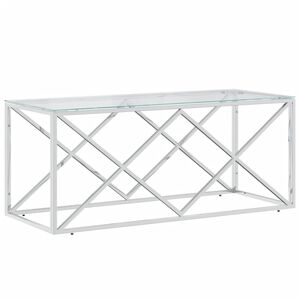 vidaXL &uuml;veg &eacute;s rozsdamentes ac&eacute;l doh&aacute;nyz&oacute;asztal 110x45x45 cm