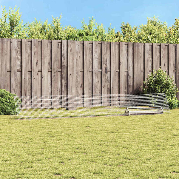 vidaXL Csirkeketrec Ez&uuml;st 430 x 55 x 55 cm Horganyzott ac&eacute;l