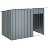 vidaXL antracitsz&uuml;rke horganyzott ac&eacute;l kutyakennel 153x91x110 cm