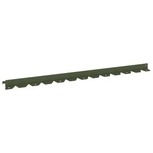 vidaXL Fűszeg&eacute;lyez&eacute;s 10 db 102 x 4 x 4 cm Ac&eacute;l Olajz&ouml;ld