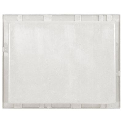vidaXL matt fehér zuhanyfal-mélyedés 41 x 51 x 10 cm