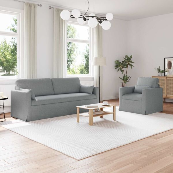 vidaXL Kanap&eacute; 2 pcs Vil&aacute;gossz&uuml;rke 198 x 78 x 80 cm sz&ouml;vet