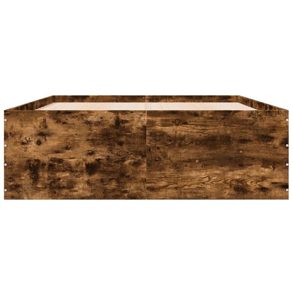 vidaXL f&uuml;st&ouml;s t&ouml;lgy sz&iacute;nű szerelt fa &aacute;gykeret 135 x 190 cm