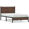 vidaXL barna t&ouml;lgy sz&iacute;nű f&eacute;m &aacute;gykeret matrac n&eacute;lk&uuml;l 100 x 200 cm