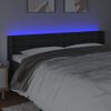 vidaXL fekete műbőr LED-es fejtámla 203 x 16 x 78/88 cm