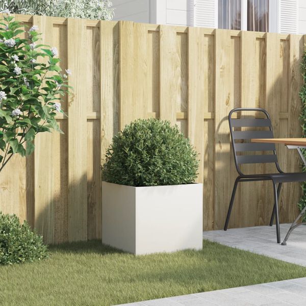 vidaXL feh&eacute;r ac&eacute;l n&ouml;v&eacute;nytart&oacute; 42 x 40 x 39 cm