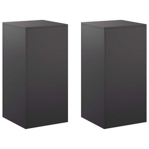 vidaXL N&ouml;v&eacute;ny&aacute;llv&aacute;ny 2 pcs Fekete 40 x 40 x 80 cm Ac&eacute;l