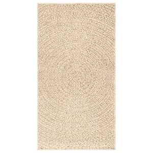vidaXL ZIZUR b&eacute;zs juta hat&aacute;s&uacute; belt&eacute;ri &eacute;s k&uuml;lt&eacute;ri szőnyeg 60 x 110 cm
