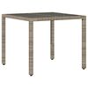 vidaXL sz&uuml;rke polyrattan &uuml;veglapos kerti asztal 90 x 90 x 75 cm