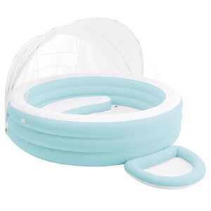 INTEX Medence Lounge Felf&uacute;jhat&oacute; Napernyővel 277 x 221 x 137 cm Kerek