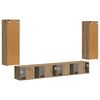 vidaXL TV falit kabinet szett 4 pcs Artisan t&ouml;lgy Faanyag