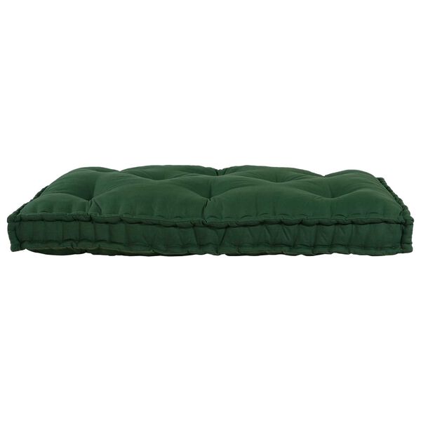 vidaXL Pallet Sofa Párna Zöld szövet