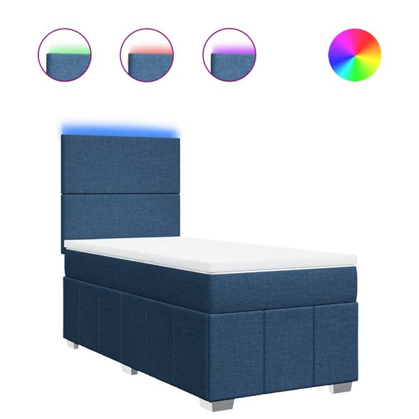 vidaXL k&eacute;k sz&ouml;vet rug&oacute;s &aacute;gy matraccal 90 x 190 cm