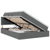vidaXL LED t&aacute;rol&oacute;s &aacute;gy matraccal S&ouml;t&eacute;tsz&uuml;rke 140 x 200 cm Sz&ouml;vet
