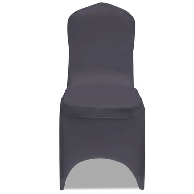 vidaXL 6 db antracitszürke nyújtható székszoknya