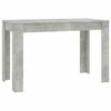vidaXL betonsz&uuml;rke szerelt fa &eacute;tkezőasztal 120 x 60 x 76 cm