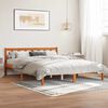 vidaXL viaszbarna t&ouml;m&ouml;r fenyőfa &aacute;gy matrac n&eacute;lk&uuml;l 160 x 200 cm