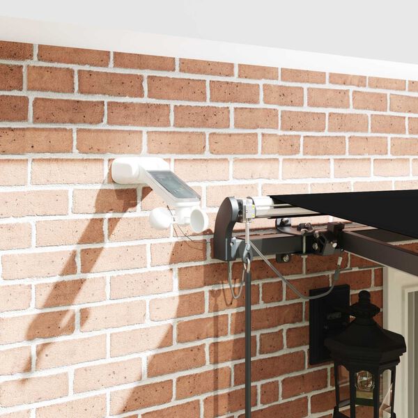 vidaXL Napernyő Anyag tartalmaz Fekete 400 &times; 350 cm Poli&eacute;szter