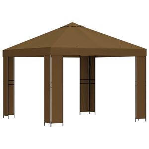 vidaXL Pavilon 3 x 3 m T&oacute;psz&iacute;nű Poli&eacute;szter &eacute;s ac&eacute;l 190 gsm